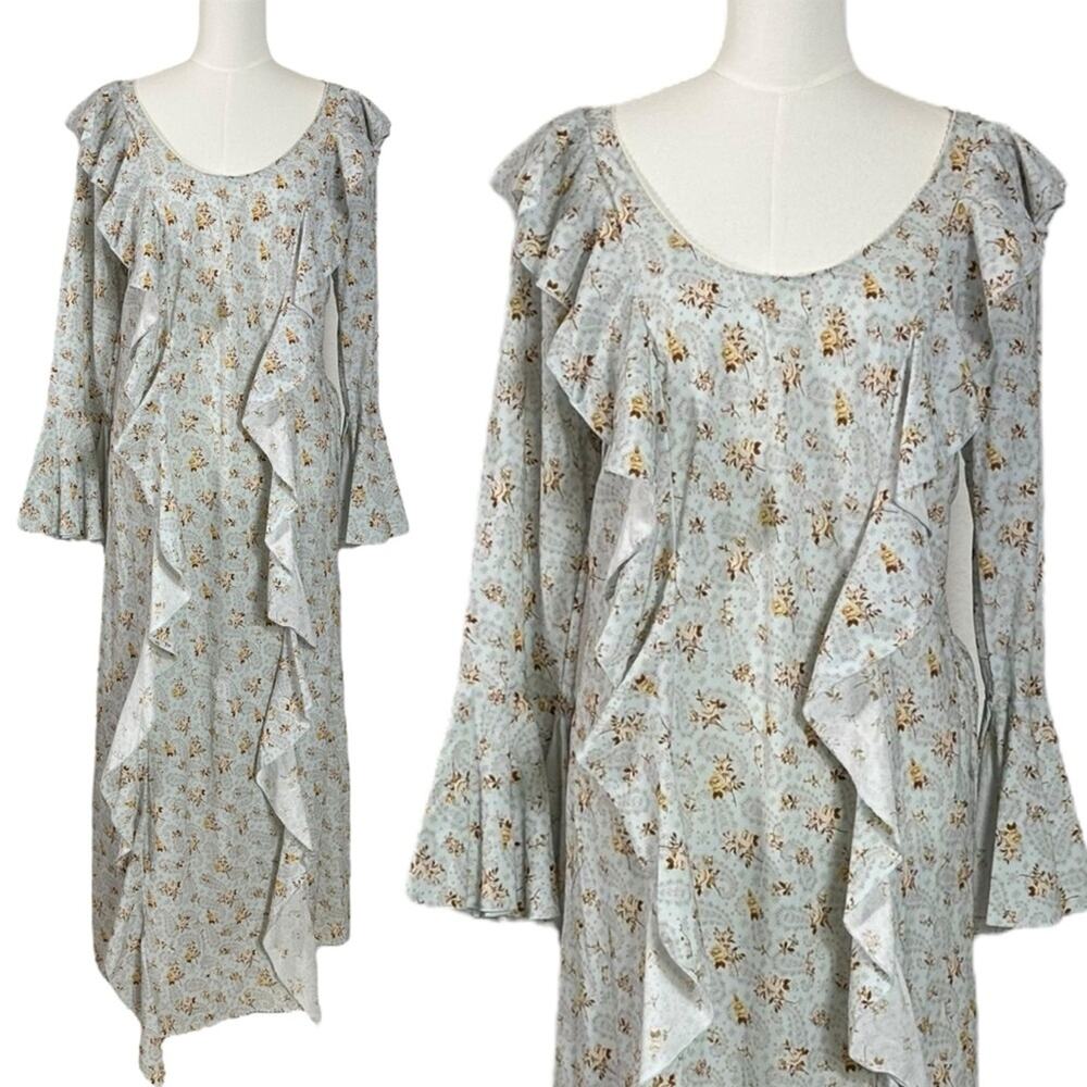 Spell & The Gypsy Ethereal Bohemian Witchy Fleur Frill Bias Maxi Dress Small NWT - Picture 8 of 16